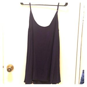 Navy blue mini slip/long camisole